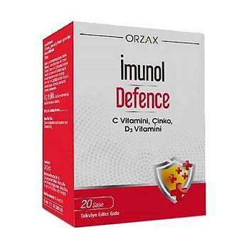 Orzax İmunol Defence 20 Saşe C Vitamini İçeren Gıda Takviyesi