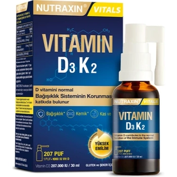 NUTRAXIN D3+K2 VITAMN SPREY 30 ML
