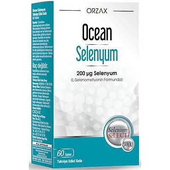 Orzax Ocean Selenyum 200 Mcg 60 Tablet Selenyum İçeren Gıda Takviyesi