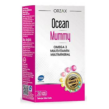 Orzax Ocean Omega 3 Mummy 30 Kapsül Balık Yağı