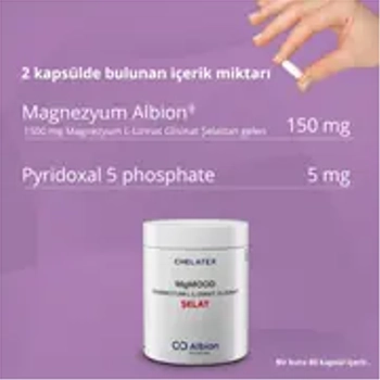 CHELATEX MGMOOD (Magnezyum L-Lizinat Glisinat) �ELAT 60 KAPS�L