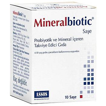 Mineralbiotic 10 Saşe Takviye Edici Gıda Probiyotik Takviyesi