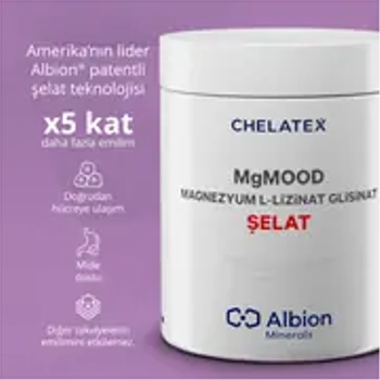 CHELATEX MGMOOD (Magnezyum L-Lizinat Glisinat) �ELAT 60 KAPS�L