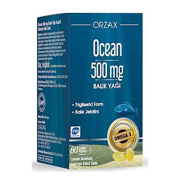 Orzax Ocean Omega 3 500 Mg Saf Balk Ya 60 Kapsl