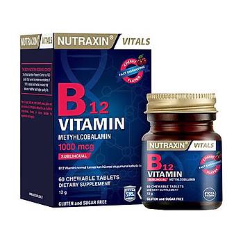 Nutraxin B12 Vitamin 60 Tablet B Vitamini Takviyesi