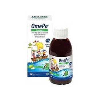 Omepa Omega 3 A D E Vitamini İçeren Elma Aromalı Şurup 150 ml