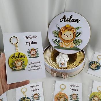 Safari Aslan Anahtarlk Hediyelik