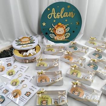 Safari Aslan Anahtarlk & ikolata & Kolonya Hediyelik