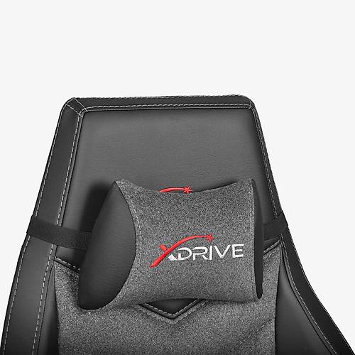 xDrive F�rt�na Profesyonel Oyuncu Koltu�u Kuma� Gri/Siyah