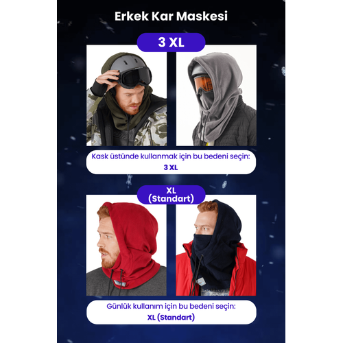 Erkek Polar Kar Maskesi