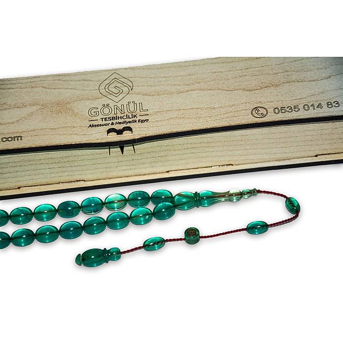 Muhammed Tacir Turkuaz Ate� Kehribar Tesbih