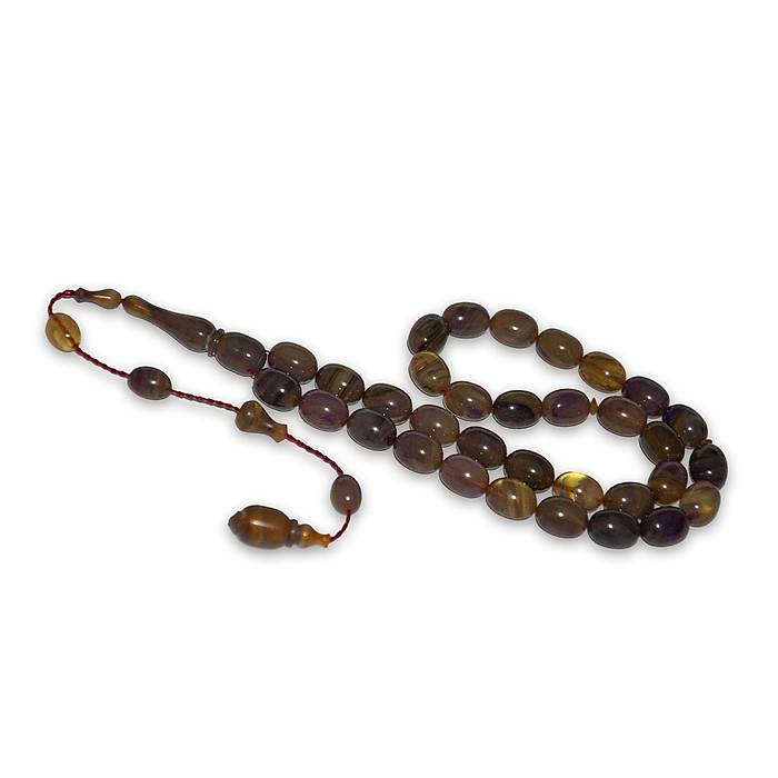 Fiberci Ahmet Ayk�r� Renk S�kma Kehribar Tesbih