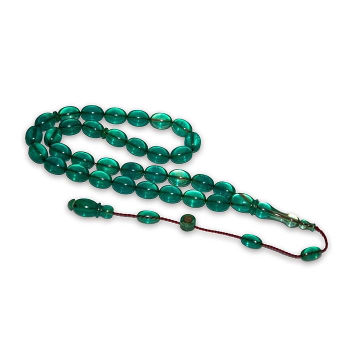 Muhammed Tacir Turkuaz Ate� Kehribar Tesbih