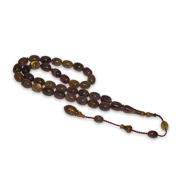 Fiberci Ahmet Ayk�r� Renk S�kma Kehribar Tesbih