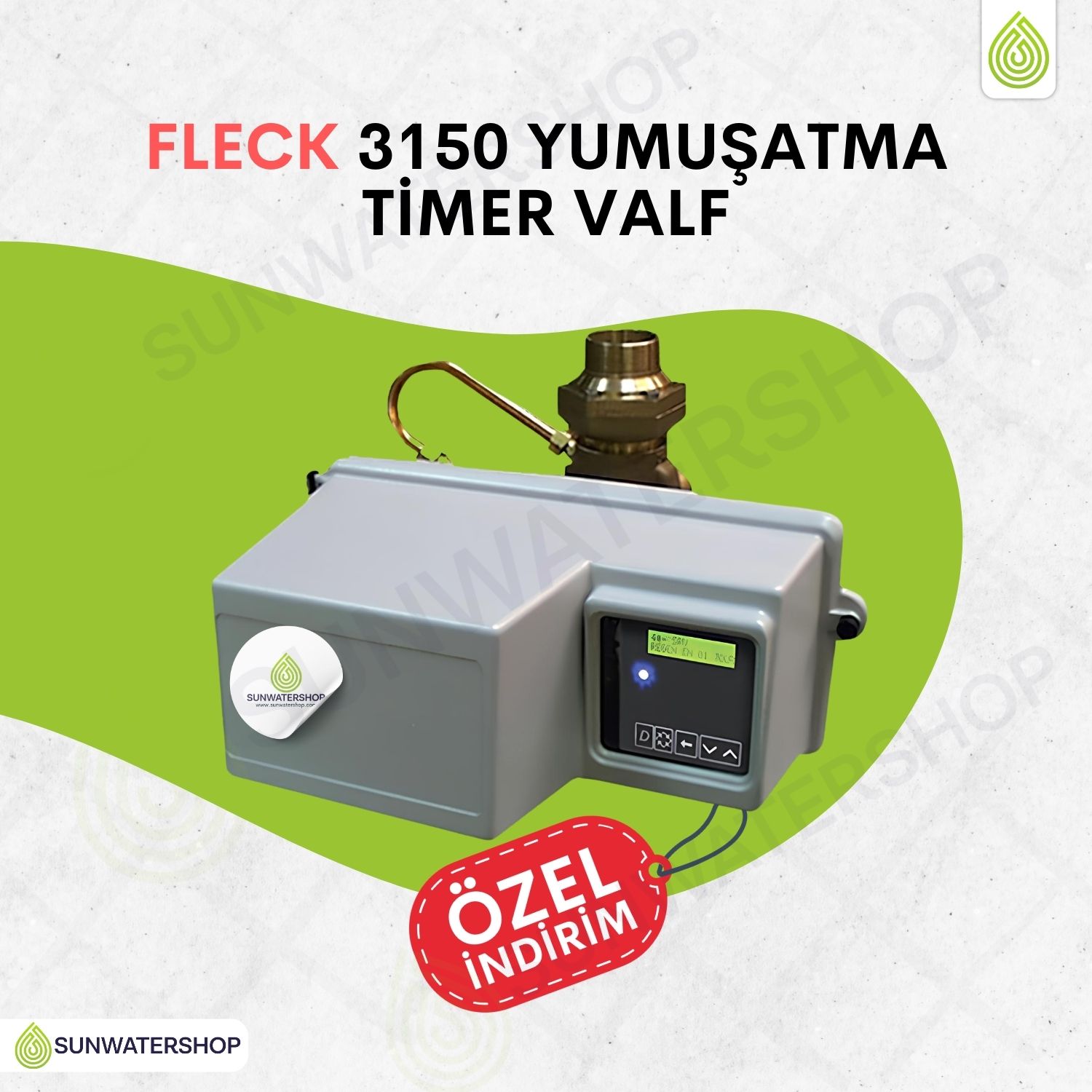 Fleck 3150 Yumuşatma 1800 Timer Valf