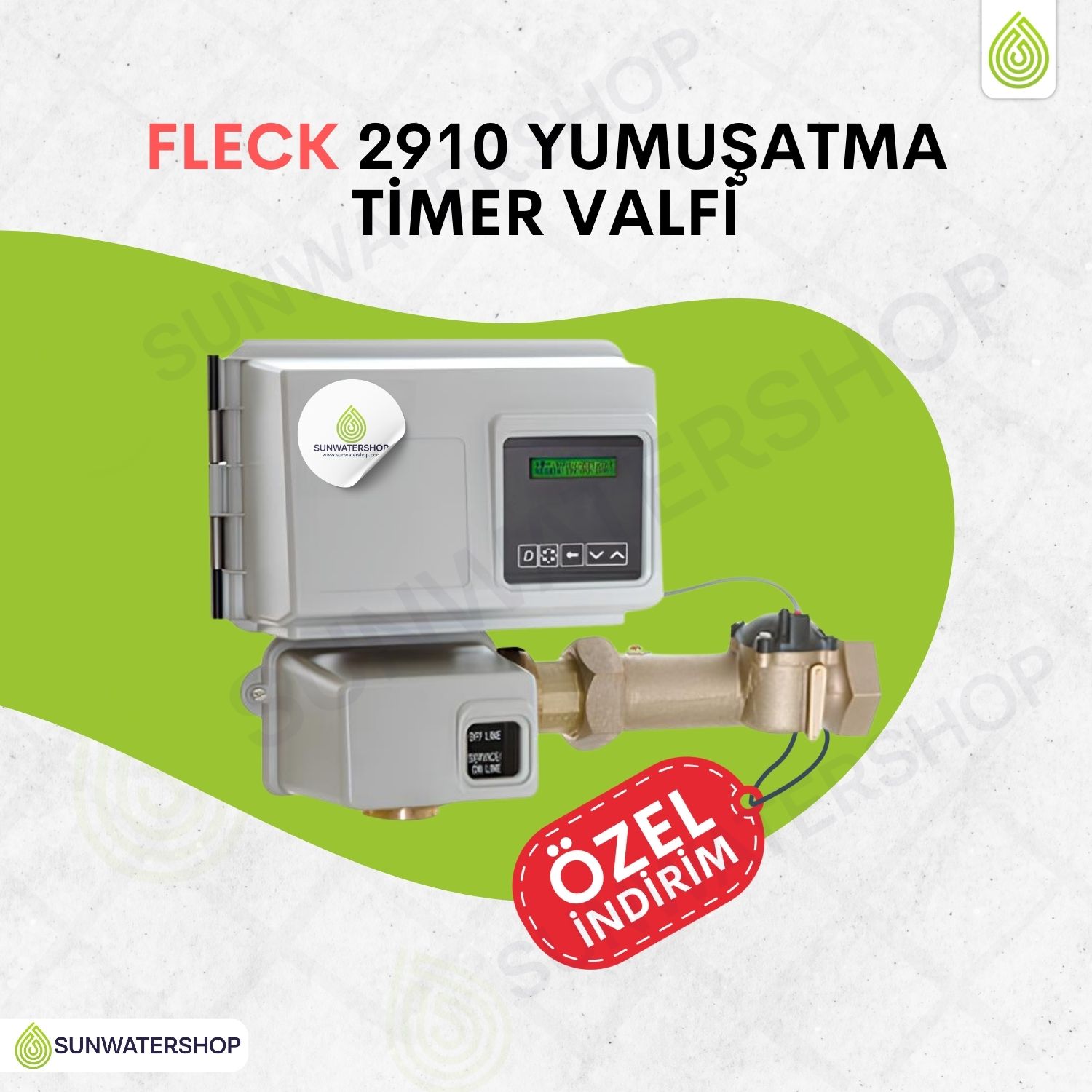 Fleck 2910 Yumuşatma 1700 Timer Valfi