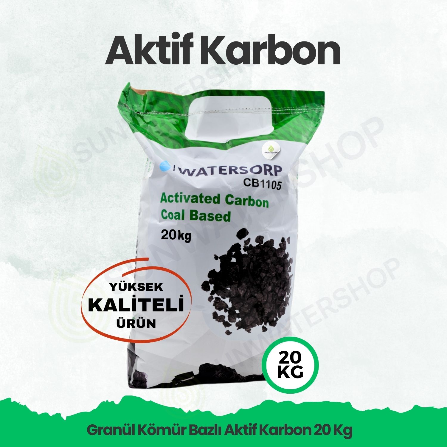 Watersorp 8x30 Aktif Karbon  20 kg (Kömür Bazlı)