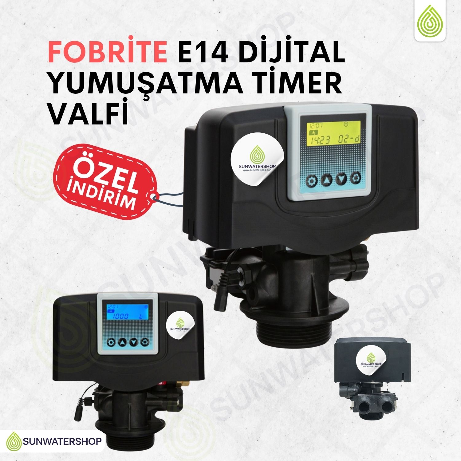Fobrite E14 Dijital Yumuşatma Timer Valfi