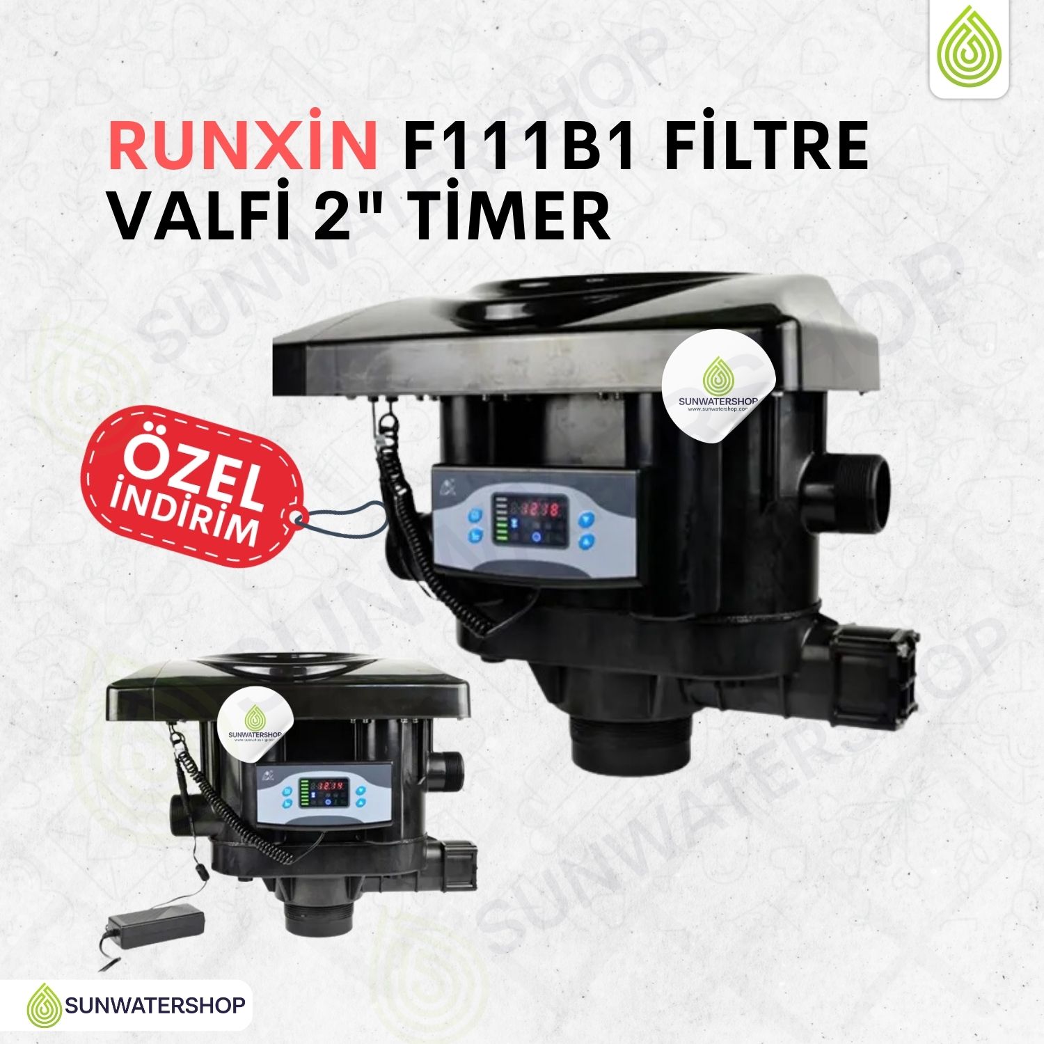 Runxin F111B1 Filtre Valfi  2" Timer