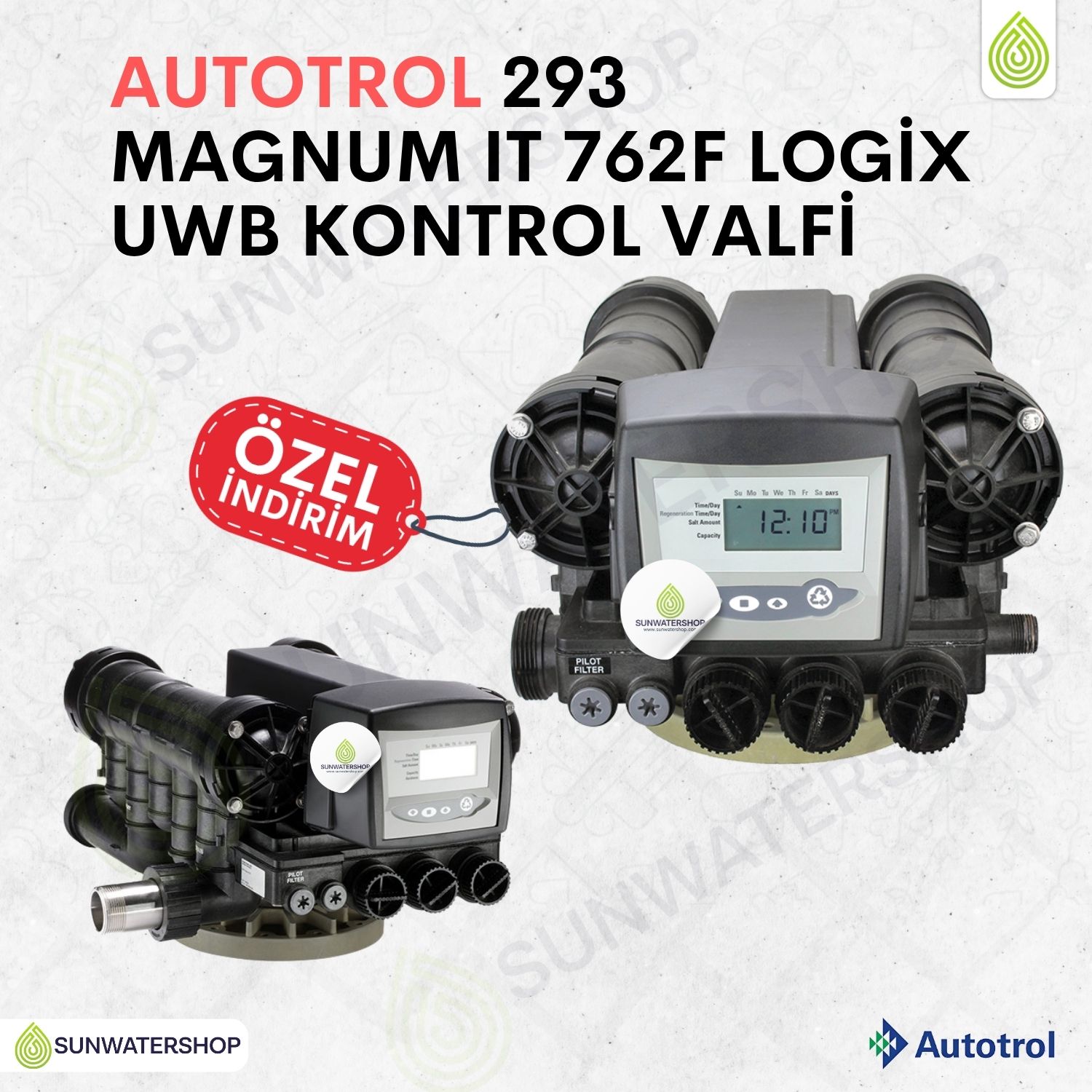 Autotrol  293 Magnum IT 762F Logix UWB Kontrol Valfi
