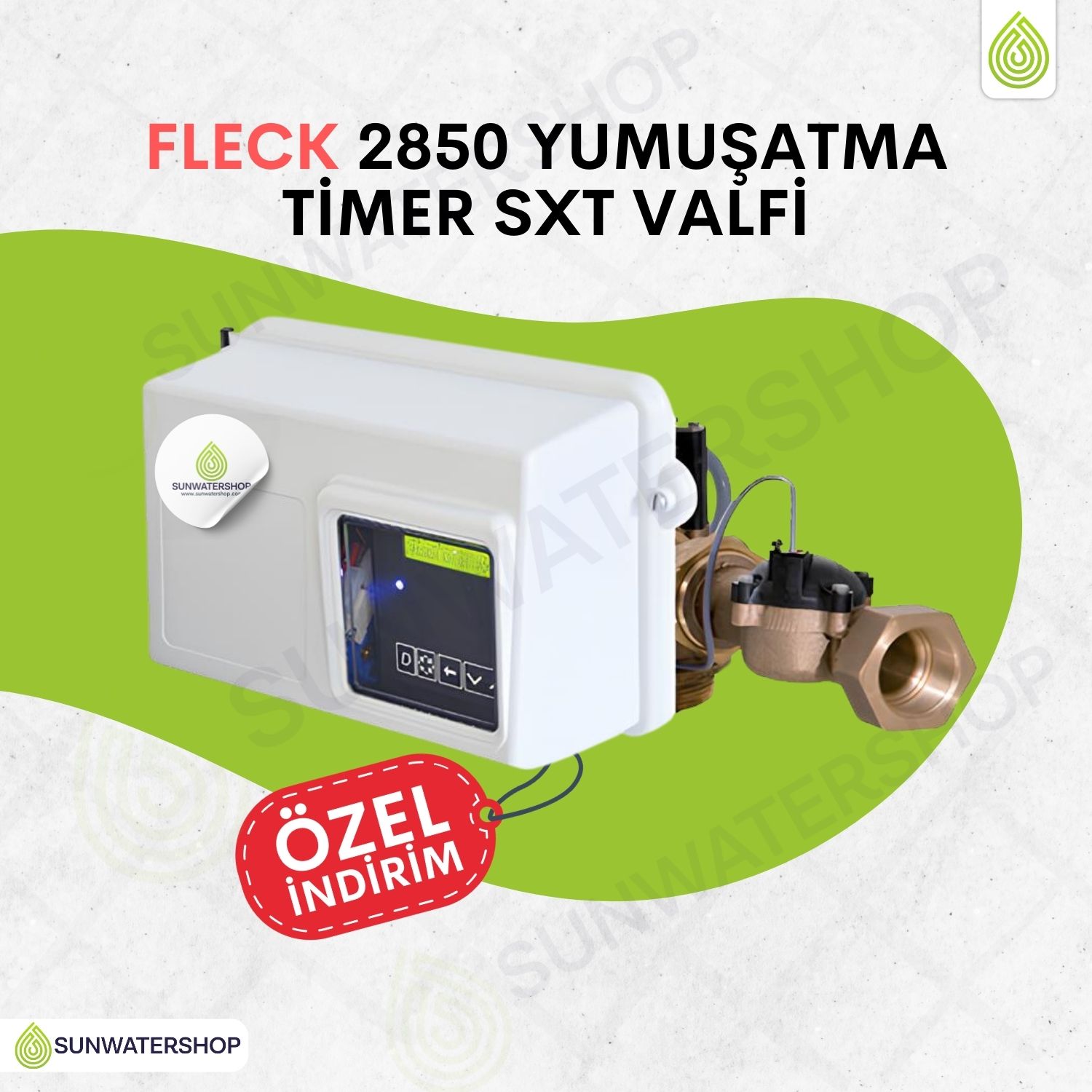 Fleck 2850 Yumuşatma 1700 Timer SXT Valfi