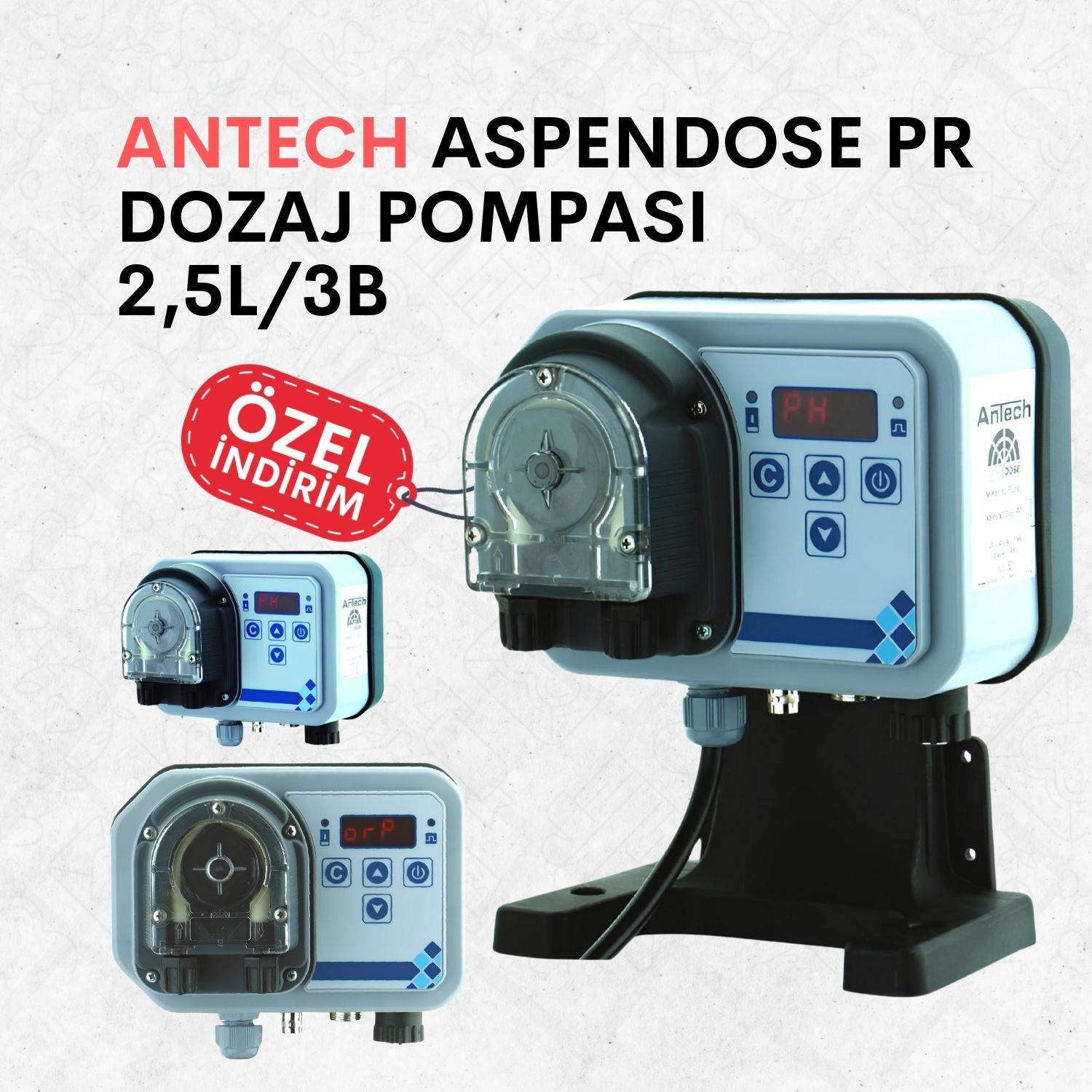 Antech Aspendose PR Dozaj Pompası  2,5L/3B
