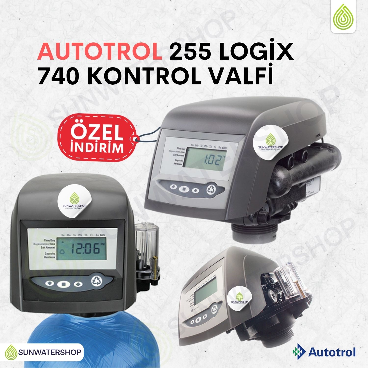 Autotrol 255 Logix 740 F Kontrol Valfi