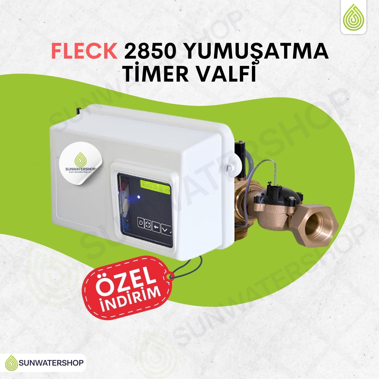Fleck 2850 Yumuşatma 1700 Timer Valfi
