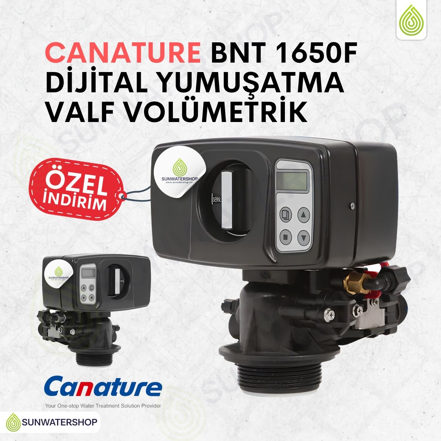 Canature BNT 1650F Dijital Yumuşatma Valf Volümetrik