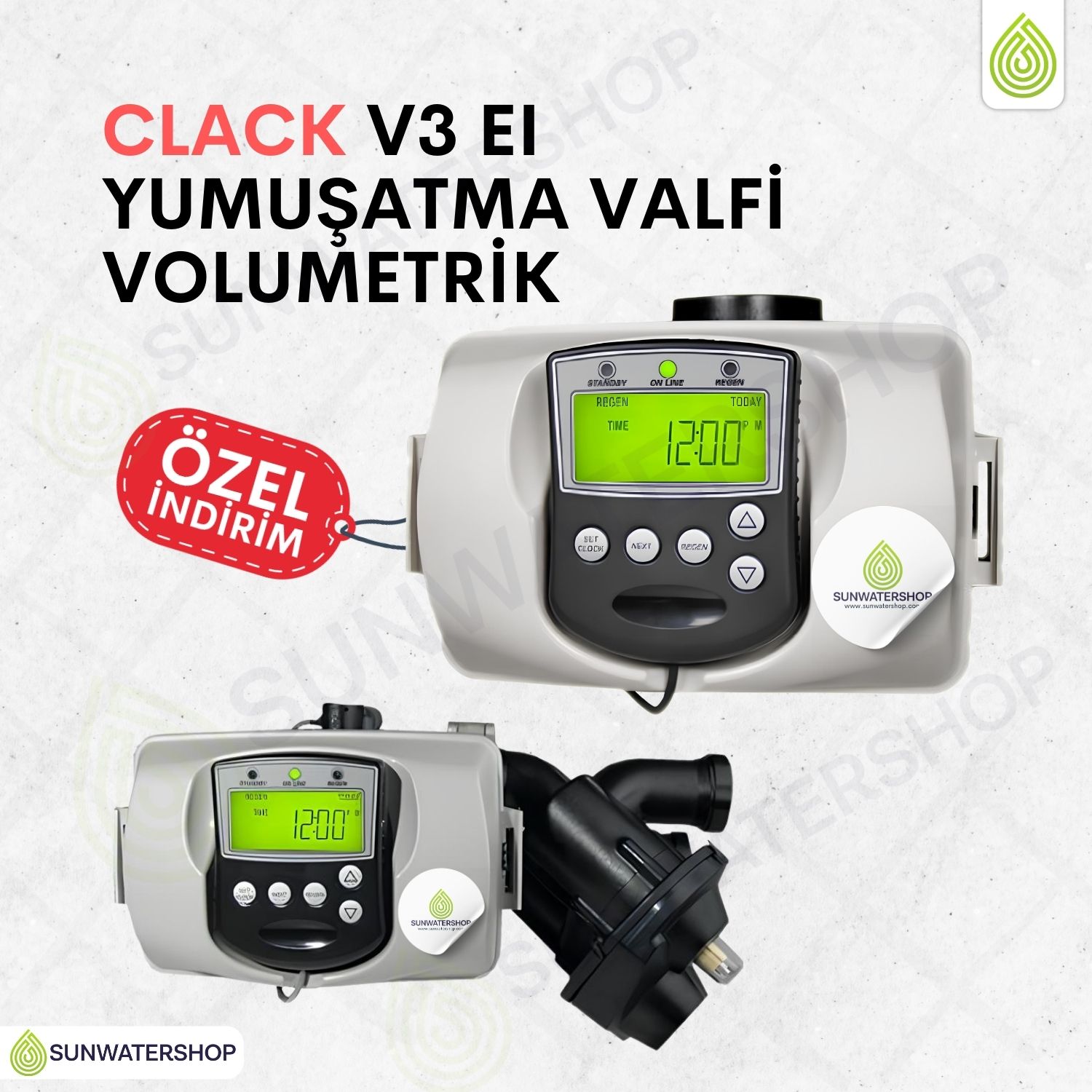 Clack V3 EI Yumuşatma  Valfi Volumetrik