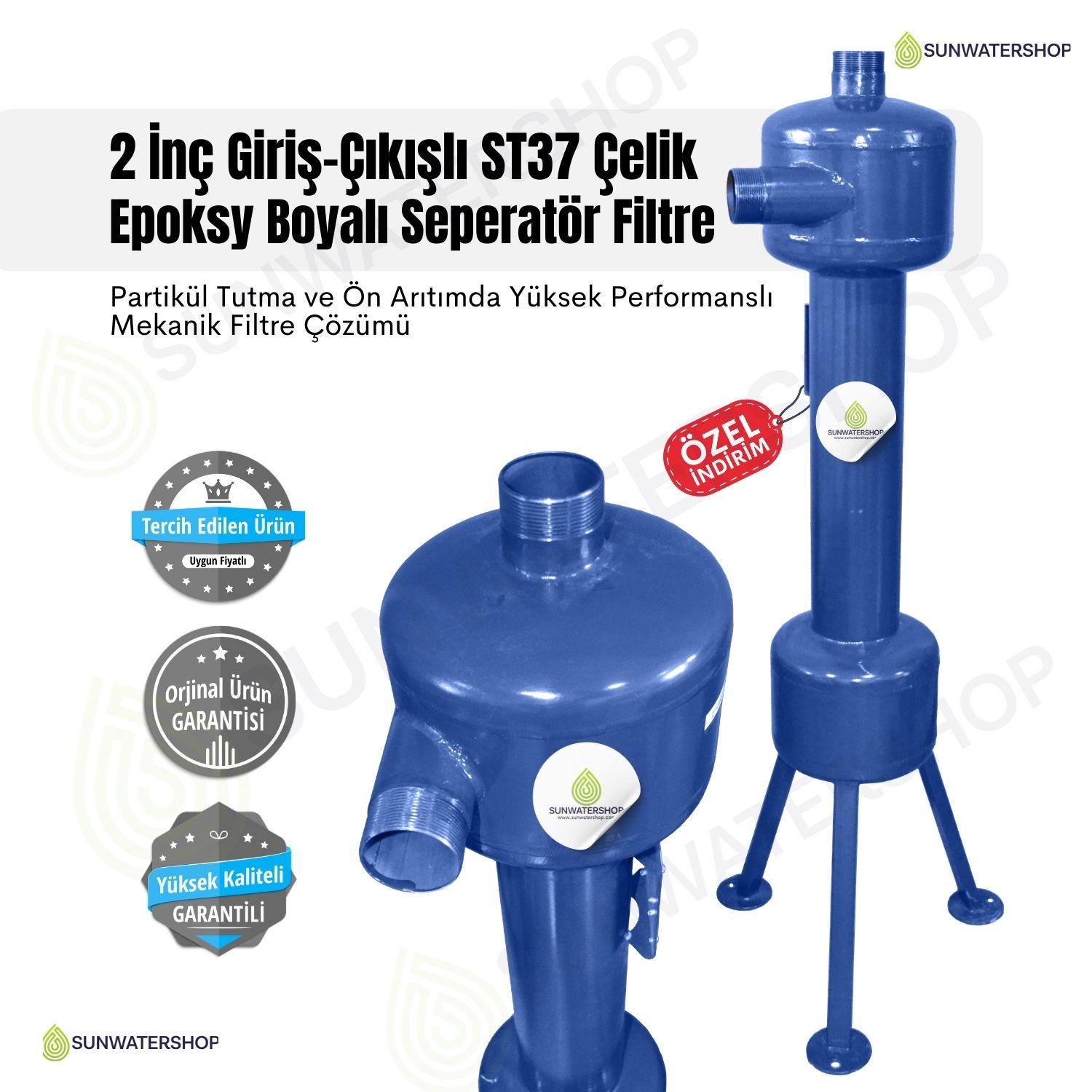 2'' ST-37 Karbon Çelik Seperatör Filtre