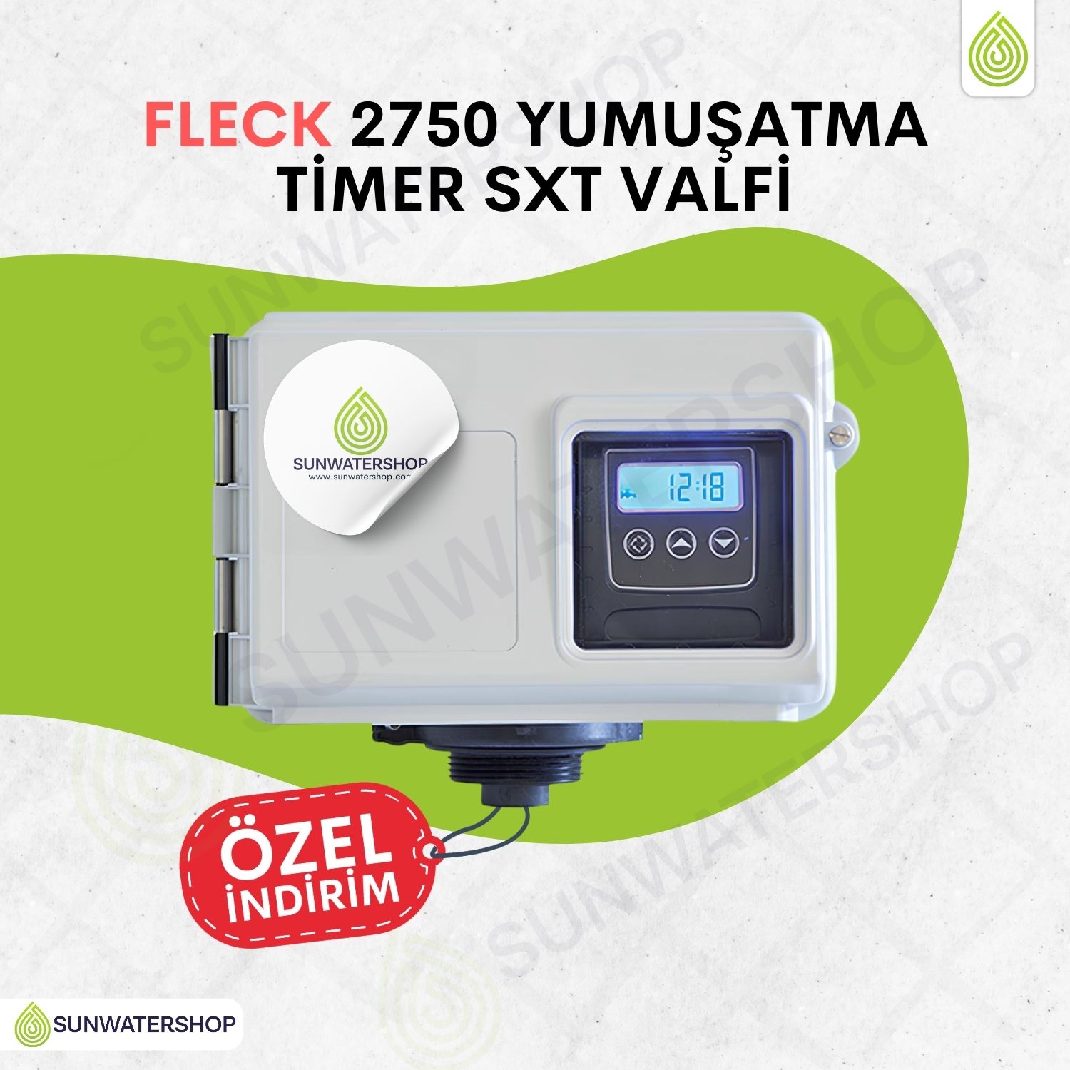 Fleck 2750 Yumuşatma 1600 Timer SXT Valfi