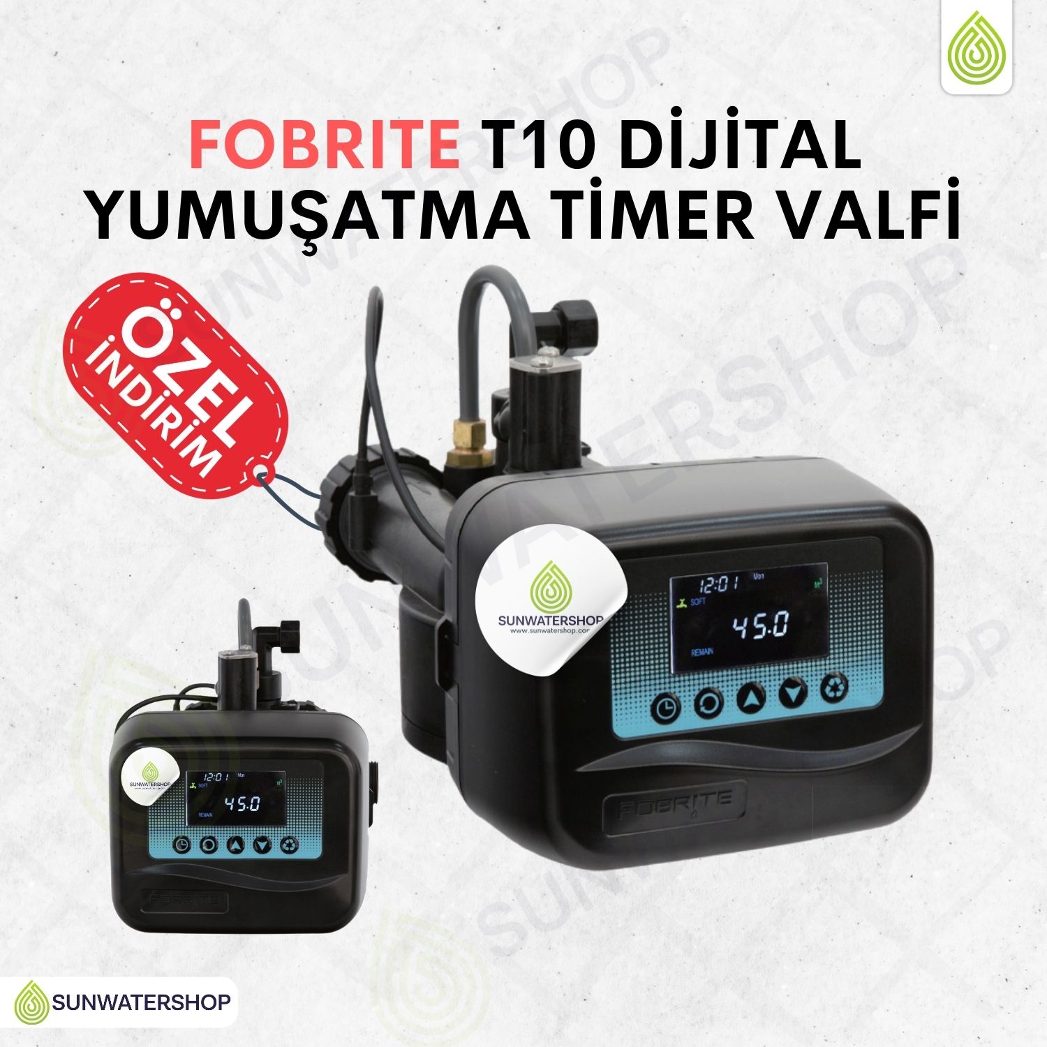 Fobrite T10 Dijital Yumuşatma Timer Valfi