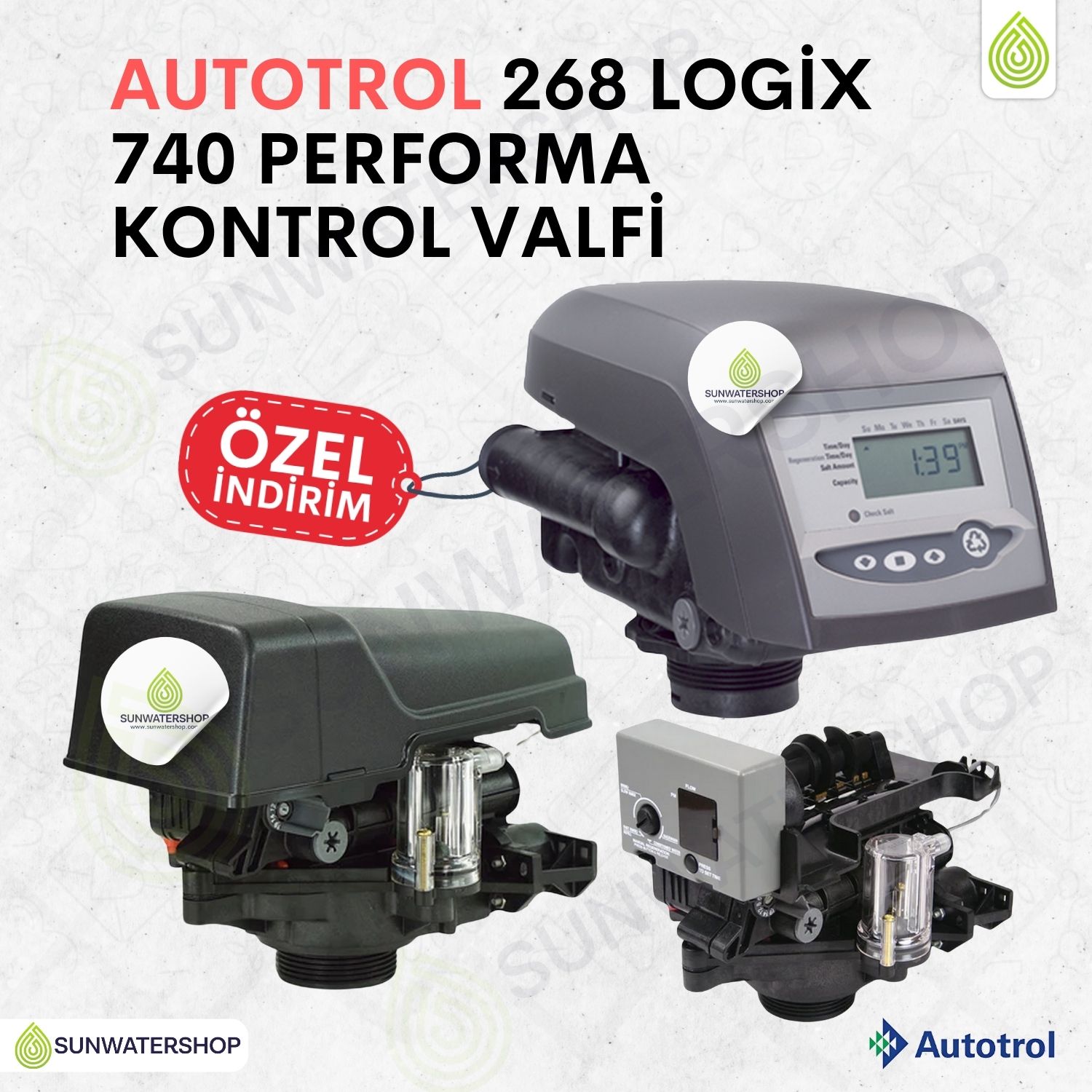 Autotrol 268 Logix 740 Performa Yumuşatma Valfi