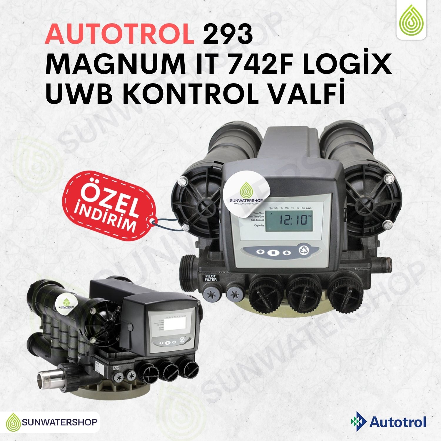 Autotrol  293 Magnum IT 742F Logix UWB Kontrol Valfi