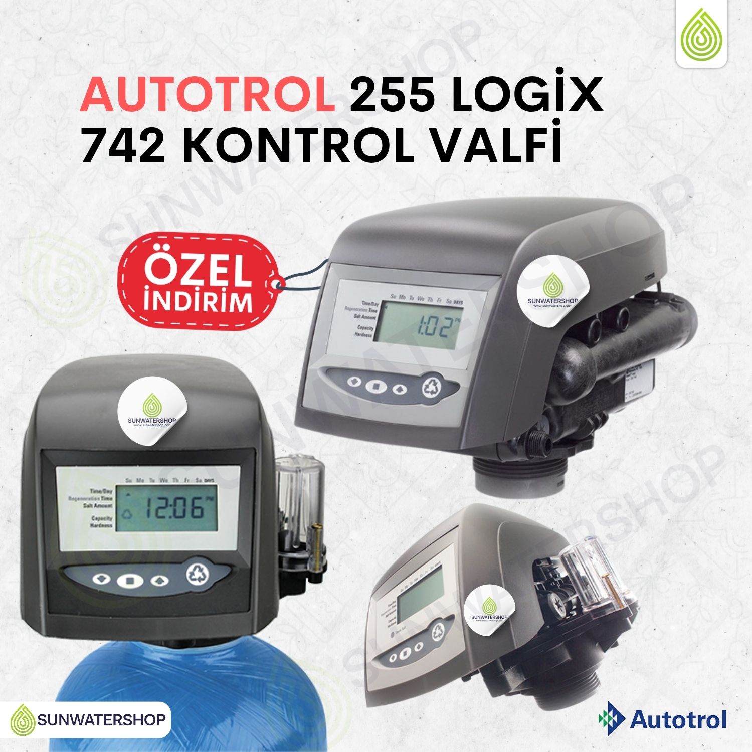Autotrol 255 Logix 742 Yumuşatma Zaman Kontrollü