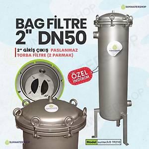 Bag Filtre 2'' DN50 ( Paslanmaz Torba Filtre -Gaf Filtre)