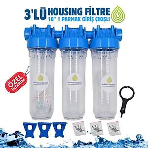 10'' Housing 3'l� 1'' Giri� ��k��l� Filtre Kab�