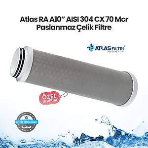 Atlas RA A10� AISI 304 CX 70 Mcr Paslanmaz �elik Filtre