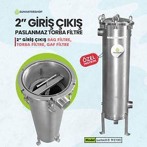 Paslanmaz Torba Filtre 2'' DN50 (Bag Filtre-Gaf Filtre)