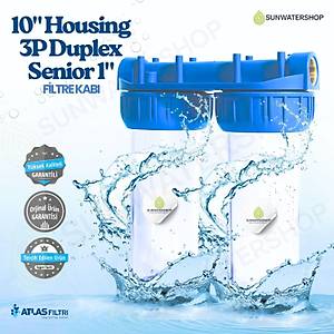Atlas Housing 10'' 3P Duplex Senior 1'' Filtre Kab�