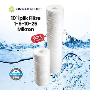 10'' �plik Filtre  1-5-10-25 Mikron
