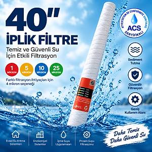 40'' �plik Filtre - ACS Sertifikal�