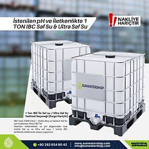 1 Ton IBC Saf Su & Ultra Saf Su �retimi | �stenilen pH ve �letkenlikte 1 Ton IBC SafSu & Ultra Saf Su �retimi | 1 Ton IBC �stenilen pH ve �letkenlikte Saf Su & Yumu�ak Su & Filtre Edilmi� Ham Su &  Ultra Saf Su 1 Ton IBC Dolumu