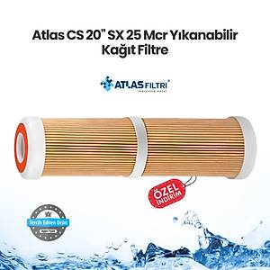 Atlas CS 20'' SX 25 Mcr Y�kanabilir Ka��t Filtre