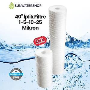 40'' �plik Filtre  1-5-10-25 Mikron