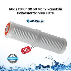 Atlas TS 10� SX 50 Mcr Y�kanabilir Polyester Yaprak Filtre