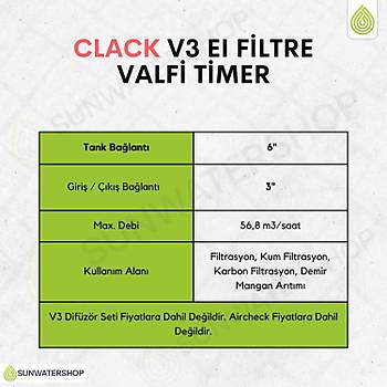 Clack V3 EI Filtre Valfi Timer