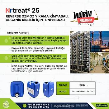 Reverse Ozmoz Y�kama Kimyasal� (Organik Kirlilik ��in- Dnpn Bazl�)