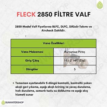 Fleck 2850 Filtre Valf